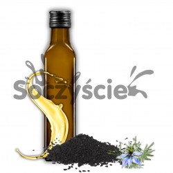 Olej z czarnuszki tłoczony na zimno z 0,5 kg czarnuszki