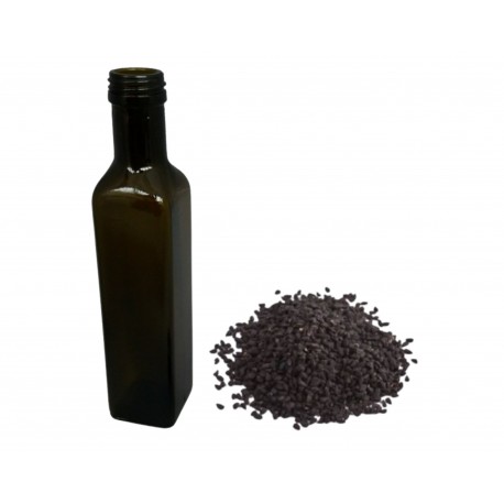 Olej z czarnuszki egipskiej tłoczony na zimno z 0,5 kg czarnuszki egipskiej
